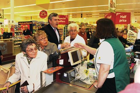 Former Prime Minister Gordon Brown chose a Morrisons store to kick off his election campaign, as retail leaders called for politicians to be clear with the electorate about their plans to boost consumer confidence